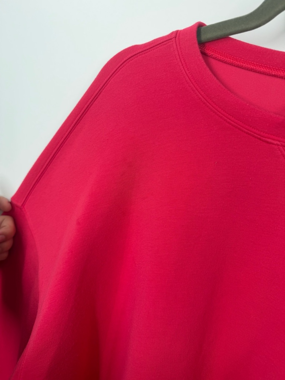 Spanx Air Essentials Cerise Hot Pink Sweatshirt - Picture 6 of 9